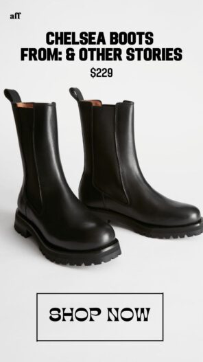 Leather chunky sole chelsea boots - And Other Stories
