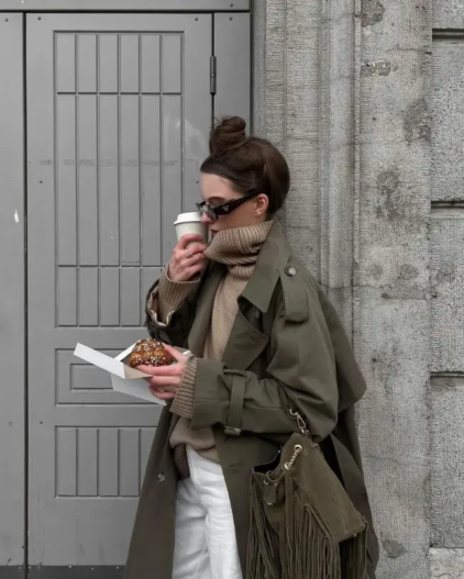 What to Wear with Cream Pants Female 2026: 20+ Outfits You'll Love What to Wear with Cream Trousers: Khaki Trench Coat + Beige Knit Sweater